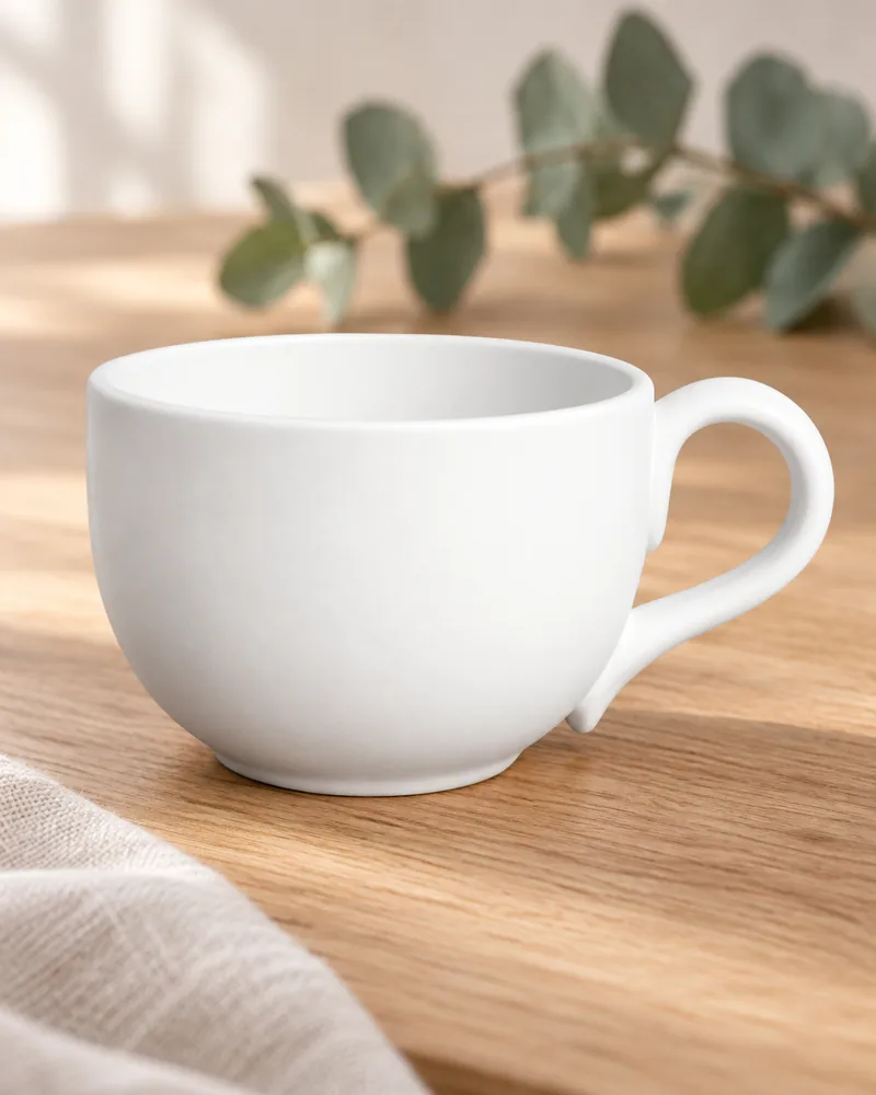 Kaffeetasse 300 ml aus Rohkeramik zum Bemalen