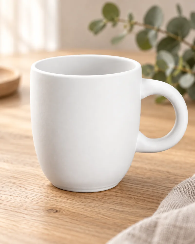 Kakao-Becher 350 ml aus Rohkeramik zum Bemalen