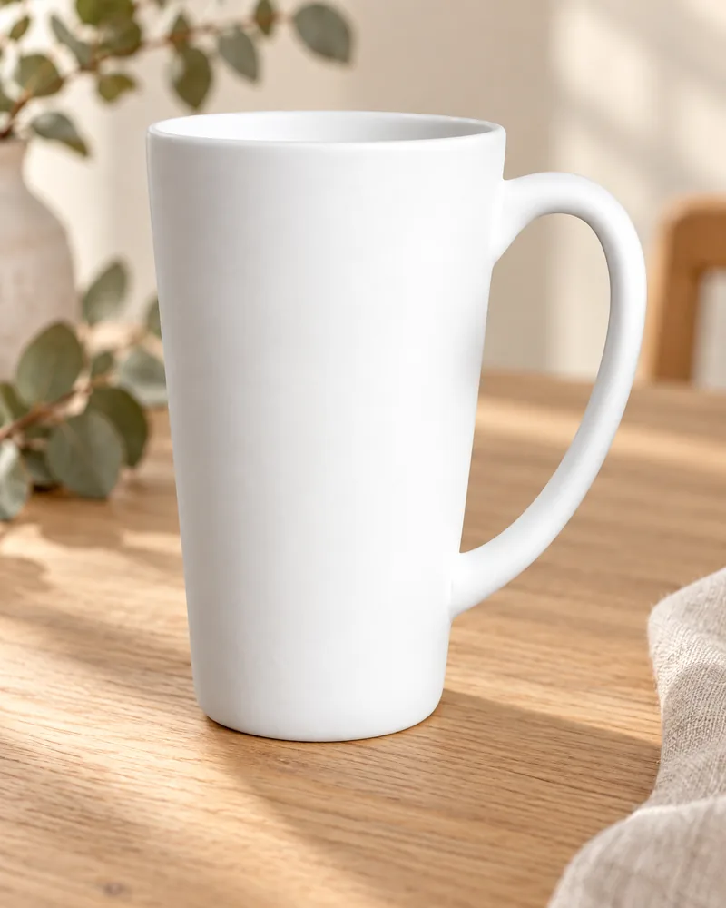 Caffè-Latte-Tasse 400 ml aus Rohkeramik zum Bemalen