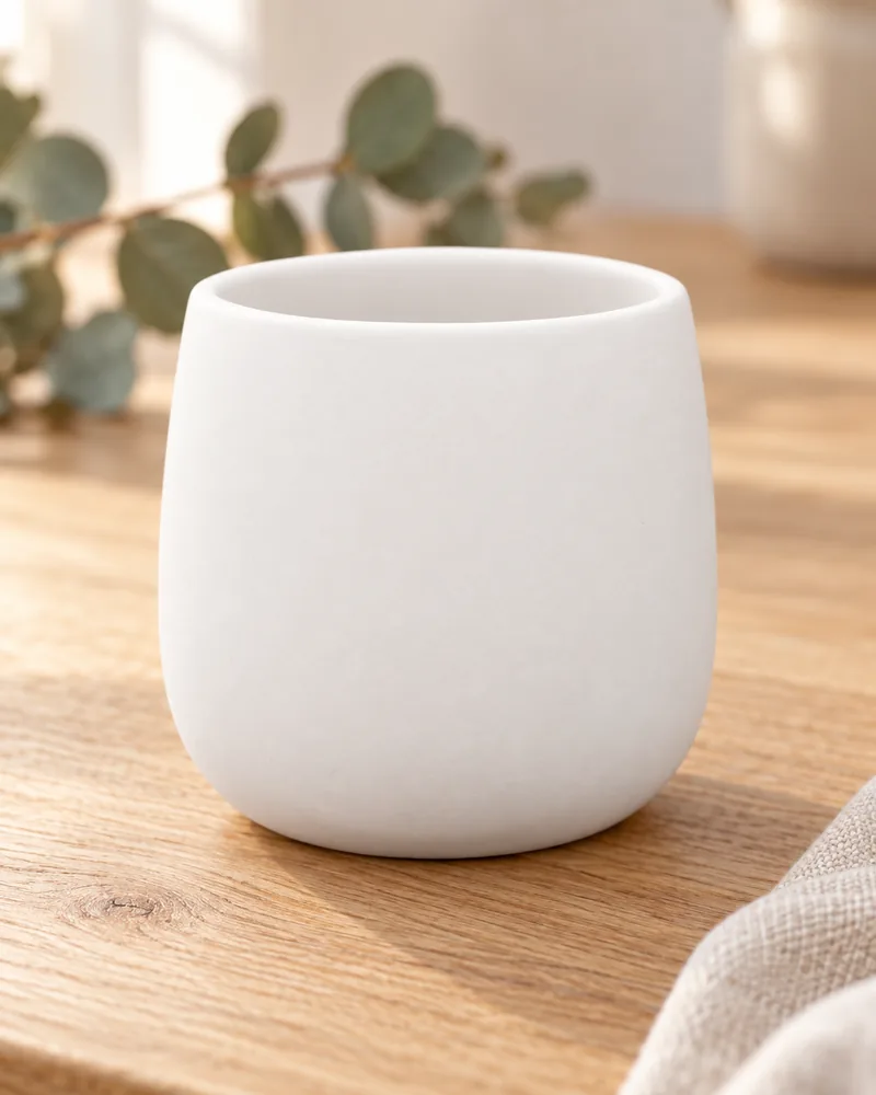 Snuggle-Becher 150 ml aus Rohkeramik zum Bemalen