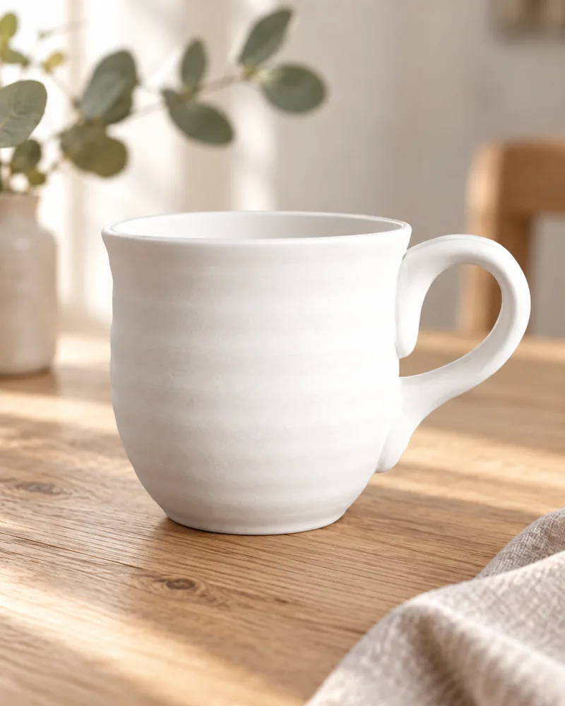 Töpfer-Becher 500 ml aus Rohkeramik zum Bemalen